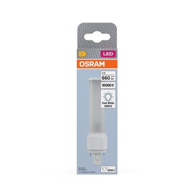 OSRAM DULUX LED D EM & AC MAINS  6W 840 G24D-1