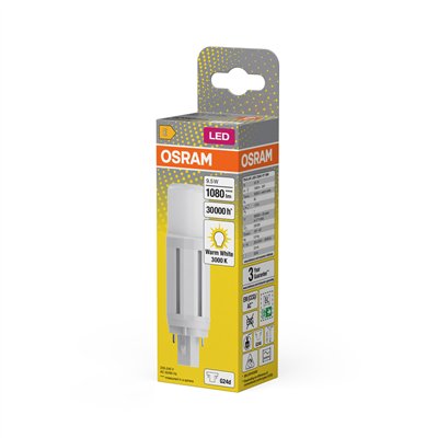 OSRAM DULUX LED D VT EM & AC MAINS 9.5W 830 G24D