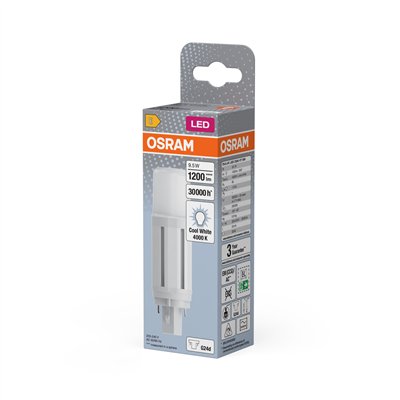 OSRAM DULUX LED D VT EM & AC MAINS 9.5W 840 G24D