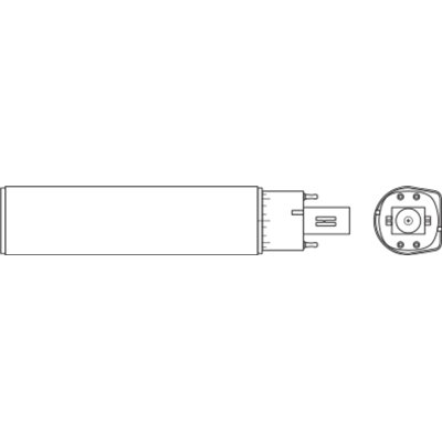 OSRAM DULUX LED D/E HF & AC MAINS 10W 830 G24Q-3