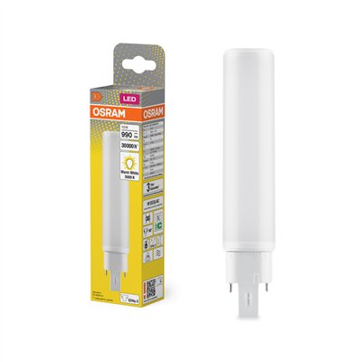 OSRAM DULUX LED D/E HF & AC MAINS 10W 830 G24Q-3