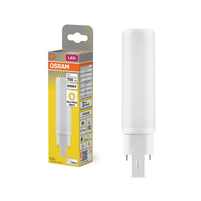 OSRAM DULUX LED D/E HF & AC MAINS 7W 830 G24Q-2