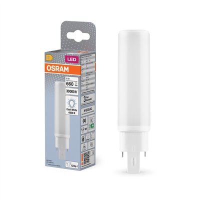 OSRAM DULUX LED D/E HF & AC MAINS 6W 840 G24Q-1