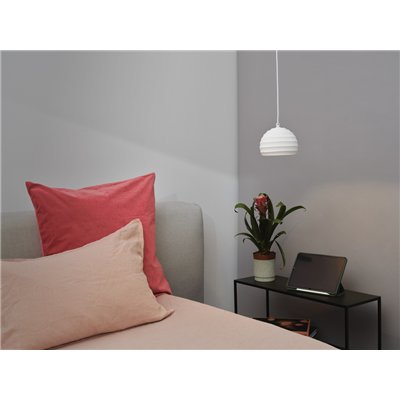 Decor Plaster Cup Pendant E27 White