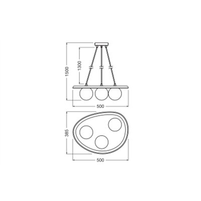 Decor Plaster Nest Pendant 3XG9 White