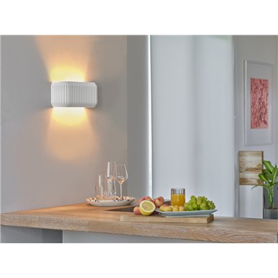 Decor Plaster Routes Wall 330 2XE27 White