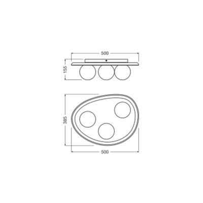 Decor Plaster Nest Ceiling 3XG9 White