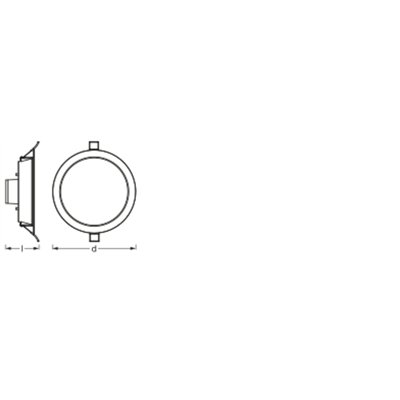 SMART RECESS DOWNLIGHT TW AND RGB 170mm 110 ° RGB + TW