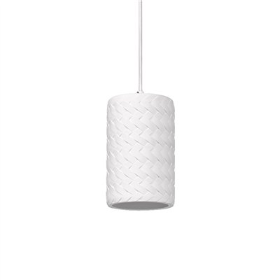 Decor Plaster Tube Pendant E27 White