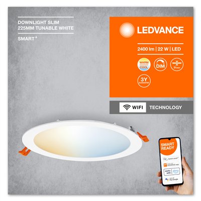 SMART RECESS SLIM DOWNLIGHT TW Slim 225 TW