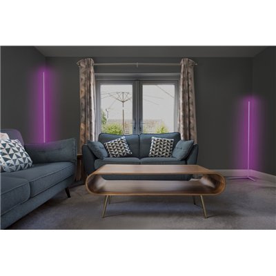 SMART WIFI FLOOR CORNER WITH REMOTE CONTROL White 2000mm RGB + TW