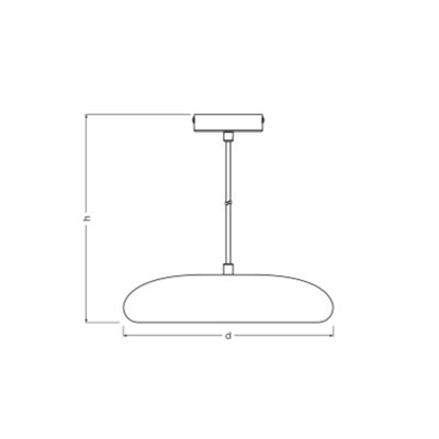 Decor Plaster Pure Pendant 300 E27 White