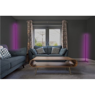 SMART WIFI FLOOR CORNER WITH REMOTE CONTROL Black 2000mm RGB + TW