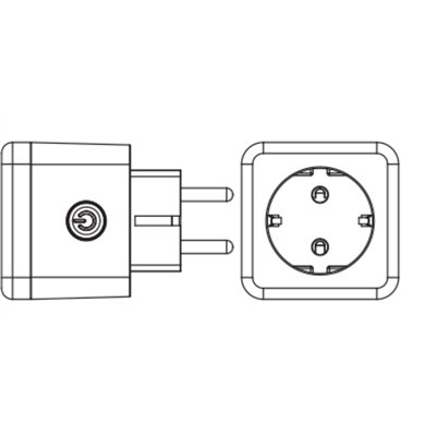 SMART WIFI NIGHTLIGHT PLUG EU White