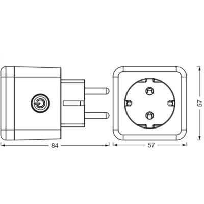 SMART WIFI NIGHTLIGHT PLUG EU White