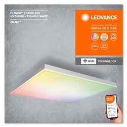 SMART+ Planon Frameless TW and Multicolor 300x300mm RGB + TW