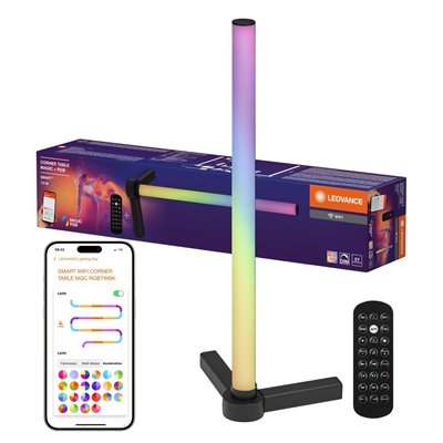 SMART WIFI TABLE CORNER Magic RGB Black Remote Control