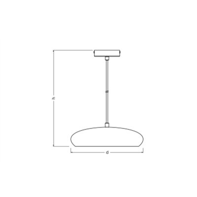 Decor Plaster Pure Pendant 280 E27 White