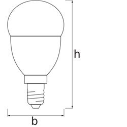 SMART+ Mini bulb Dimmable 40  4.9 W/2700 K E14 