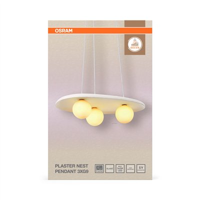 Decor Plaster Nest Pendant 3XG9 White