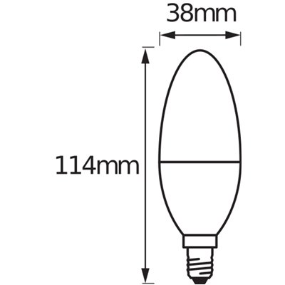 SMART+ Candle Tunable White 4.9W 220V FR E14