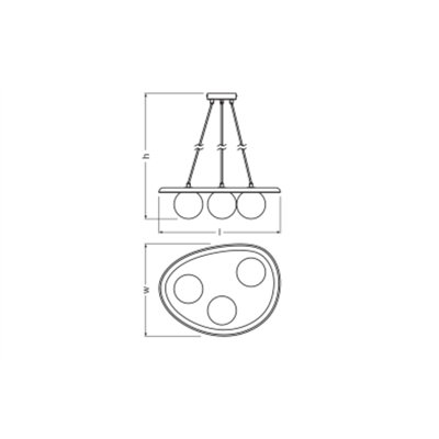 Decor Plaster Nest Pendant 3XG9 White