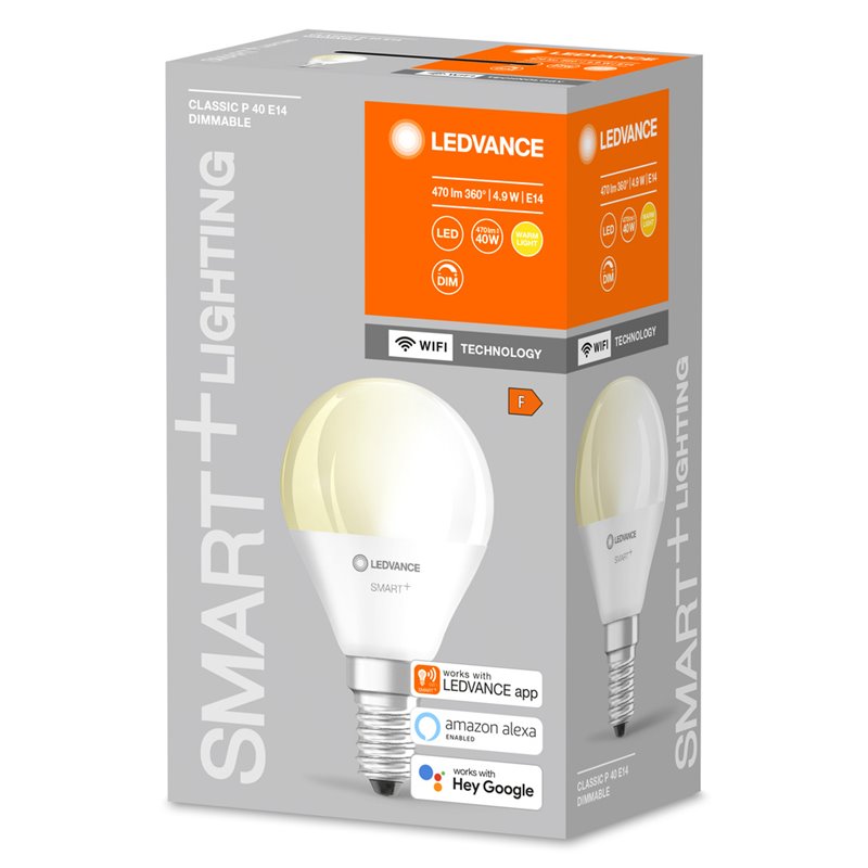 SMART+ WiFi Mini Bulb Dimmable 40  4.9 W/2700 K E14