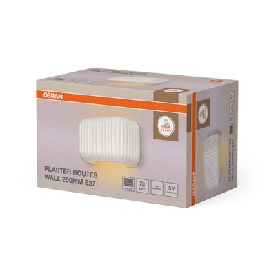 Decor Plaster Routes Wall 250 1XE27 White