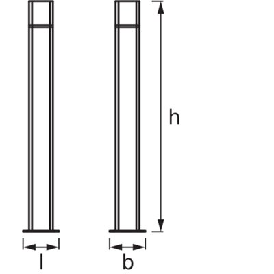 SMART+ Cube Multicolor Post 80cm RGB + W 