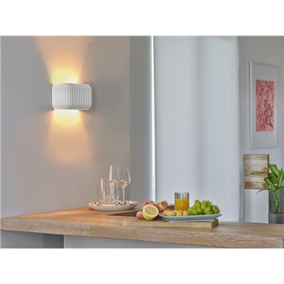 Decor Plaster Routes Wall 250 1XE27 White