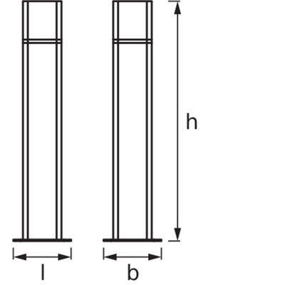SMART+ Cube Multicolor Post 50cm RGB + W