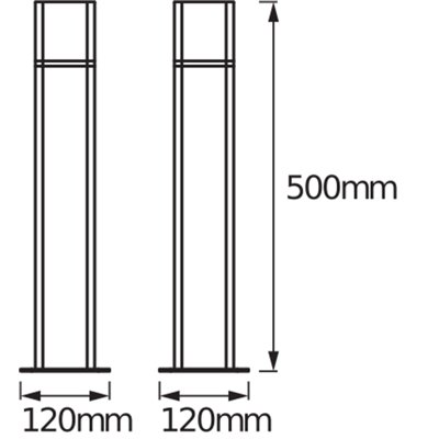 SMART+ Cube Multicolor Post 50cm RGB + W