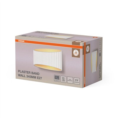 Decor Plaster Band Wall 345 1XE27 White