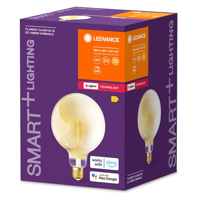 SMART+ Filament Globe Dimmable 6W 824 230V Gold E27