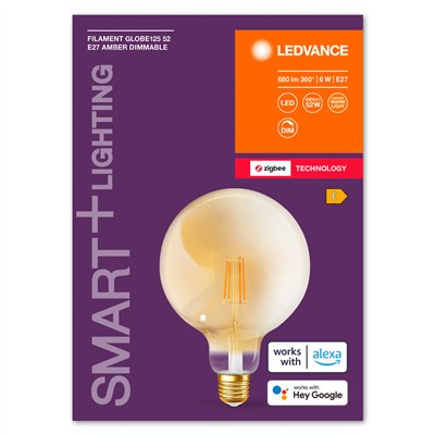 SMART+ Filament Globe Dimmable 6W 824 230V Gold E27