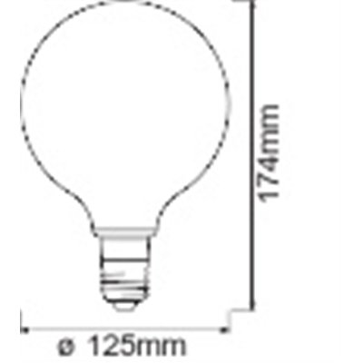 SMART+ Filament Globe Dimmable 6W 824 230V Gold E27