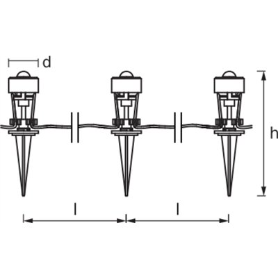 SMART+ Garden Dot Multicolor Dot 3P Ext RGB