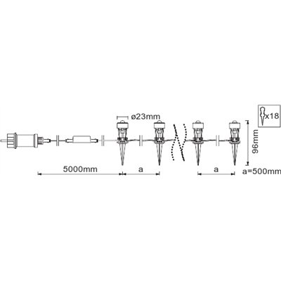 SMART+ Garden Dot Multicolor Dot 18P RGB