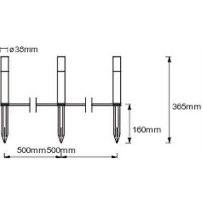 SMART+ Garden Pole Multicolor Pole 3P Ext RGB + W