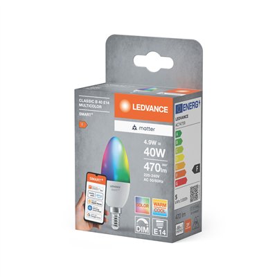 SMART+ MATTER CANDLE MULTICOLOR 4.9W 827...865 Multicolor E14