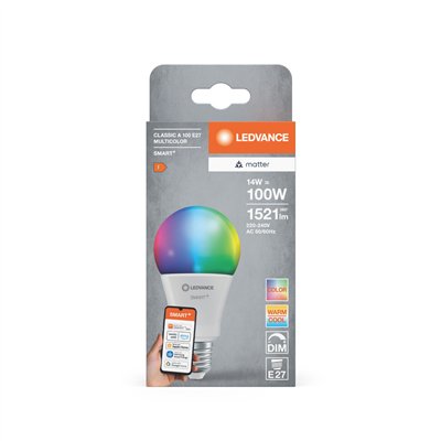 SMART+ MATTER CLASSIC A MULTICOLOR 14W 827...865 Multicolor E27