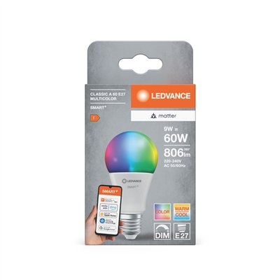 SMART+ MATTER CLASSIC A MULTICOLOR 9W 827...865 Multicolor E27