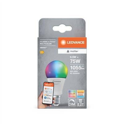 SMART+ MATTER CLASSIC A MULTICOLOR 9.5W 827...865 Multicolor E27
