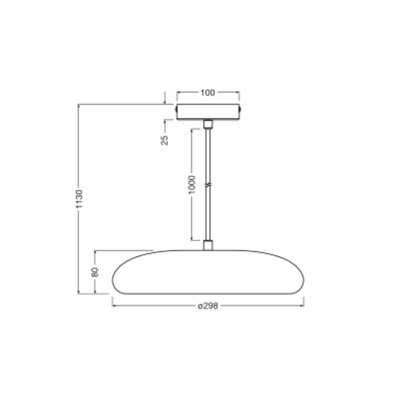 Decor Plaster Pure Pendant 300 E27 White