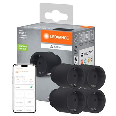 SMART+ MATTER PLUG WITH MATTER TECHNOLOGY EU Black