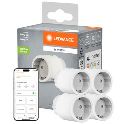 SMART+ MATTER PLUG WITH MATTER TECHNOLOGY EU White