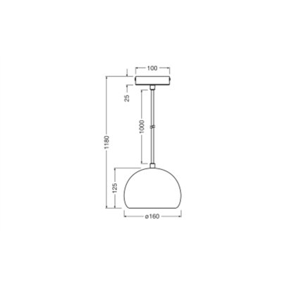 Decor Plaster Cup Pendant E27 White