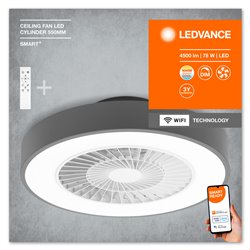 Smart+ wifi ceiling fan Cylinder 550mm + RC