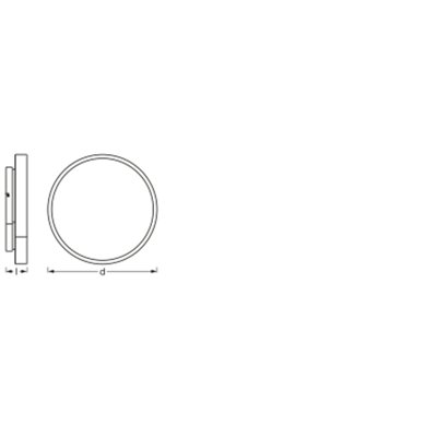 SMART+ Orbis Ceiling White 350mm TW