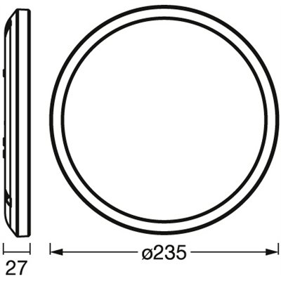 SMART+ Orbis Ceiling Black 235mm RGB + TW